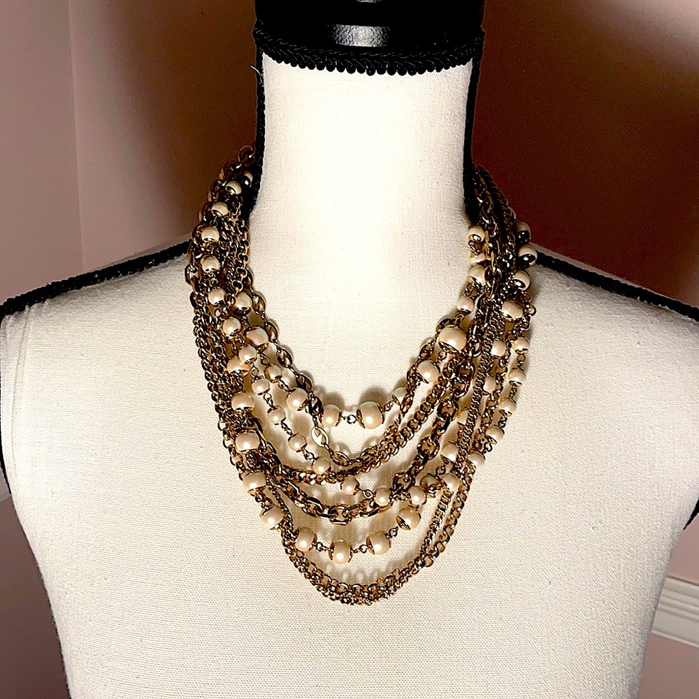 New Ann Taylor Multi Chain Necklace